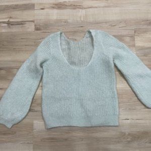 Pale green Sezane Mohair Lucy Sweater - Size Medium
